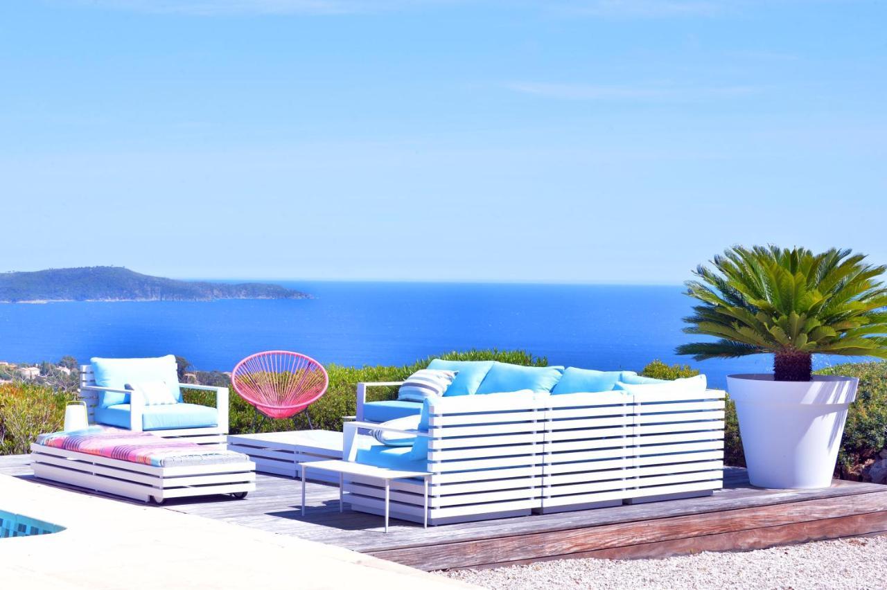Villa Jucanos - Vue Mer Panoramique Golfe De St-Tropez Cavalaire-sur-Mer Bagian luar foto