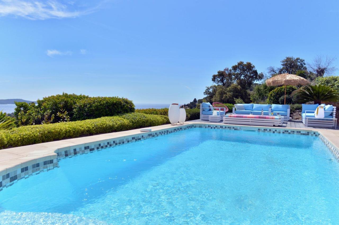 Villa Jucanos - Vue Mer Panoramique Golfe De St-Tropez Cavalaire-sur-Mer Bagian luar foto